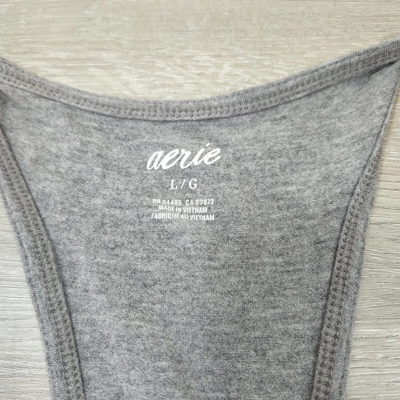 Aerie Jumpsuit Gray Drawstring Pockets Jogger Soft Loungewear Women's Size Large - Picture 3 of 12